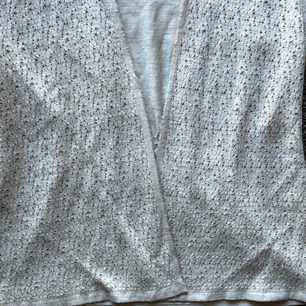 100% Wool Coldwater Creek Cardigan Women 1X Beige Cottagecore Woodsy Countrygirl - Picture 4 of 8